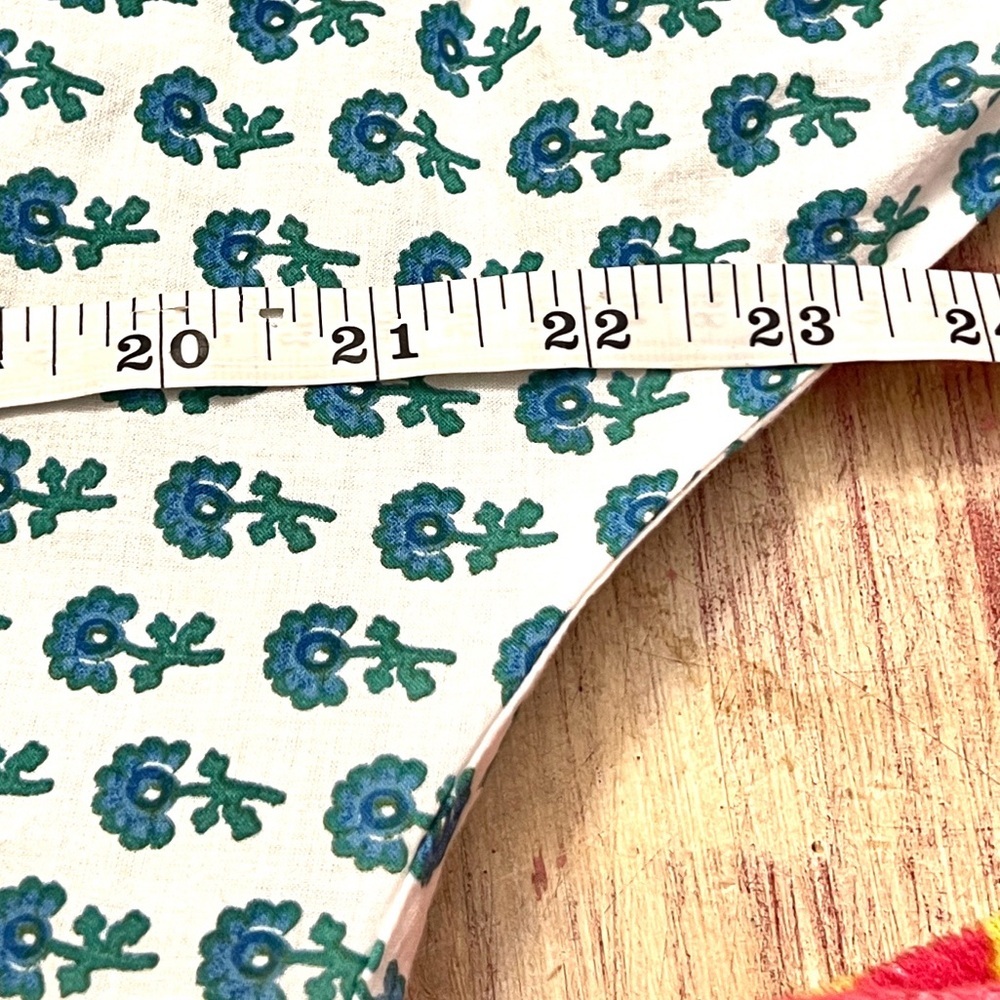 Philosophy Rep.,Blue Floral,Boho, Cotton Peasant Dress, Beaded Tassel, Size XL - Picture 10 of 13